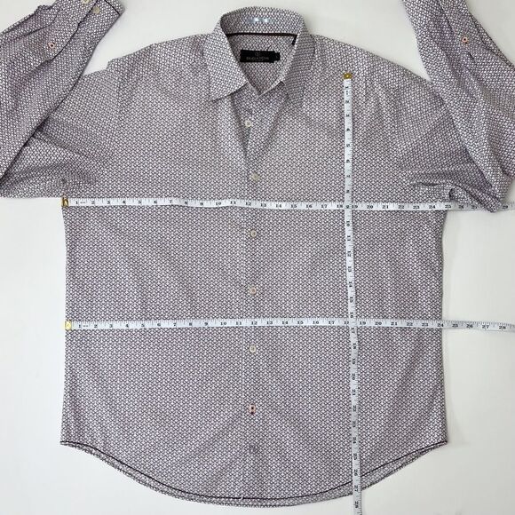 Bugatchi Uomo Long Sleeve Button Down Shirt Size L - Picture 9 of 9